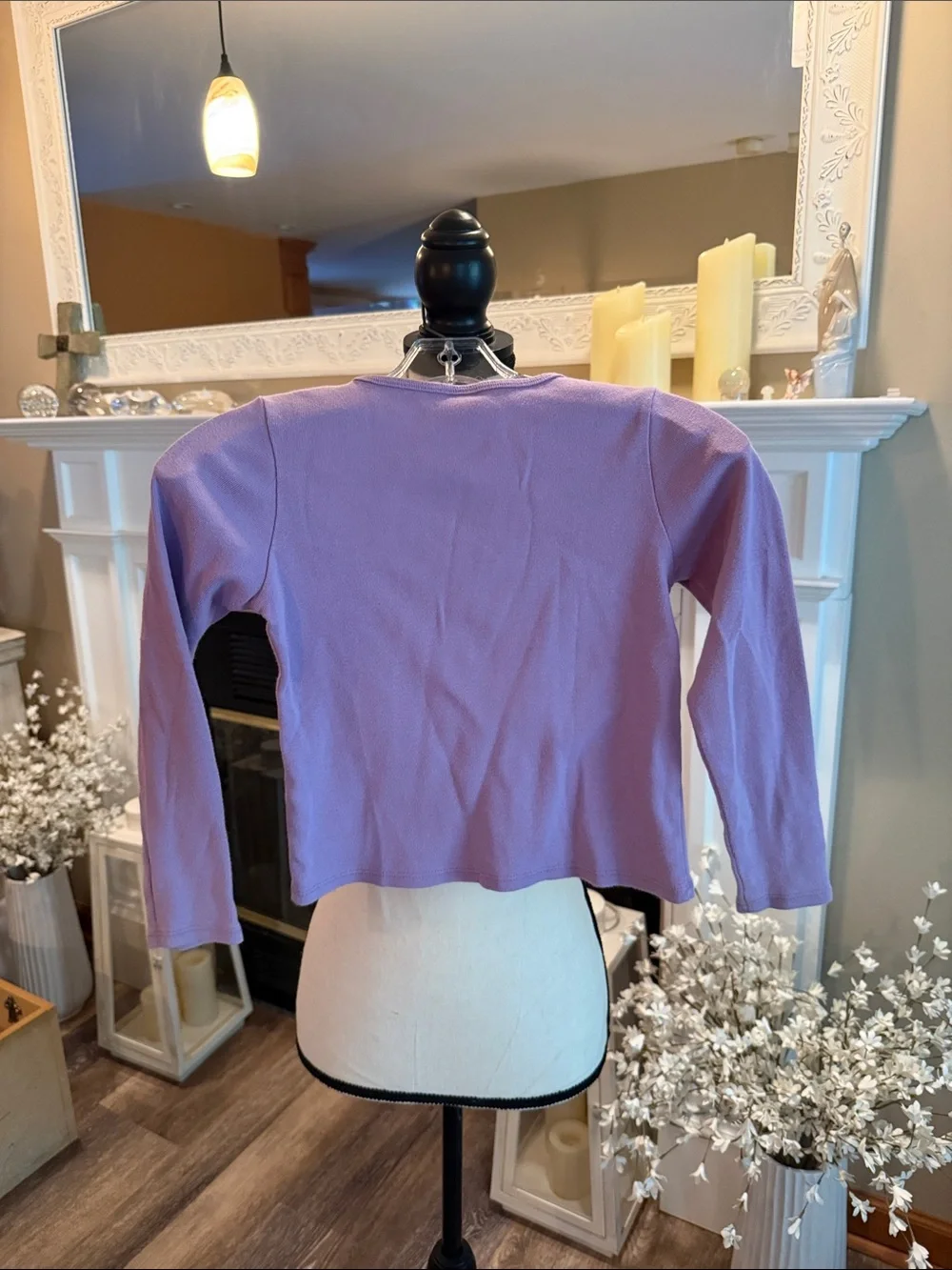GAP Purple Long Sleeve Logo Tee